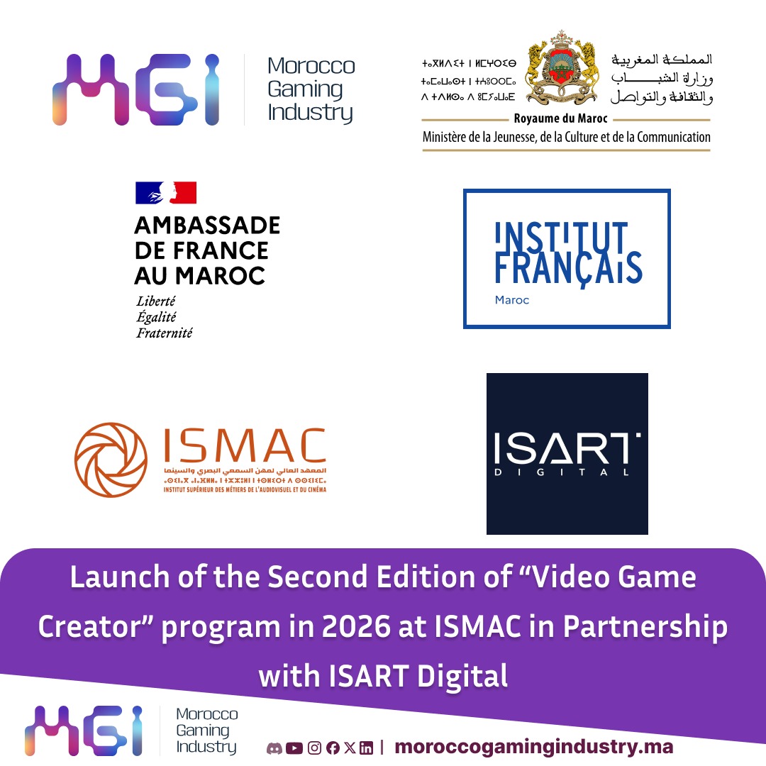 Launch of the Second Edition of “Video Game Creator” program in 2026 at ISMAC in Partnership with ISART Digital